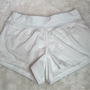 lululemon athletica Light Gray Dot Shorts